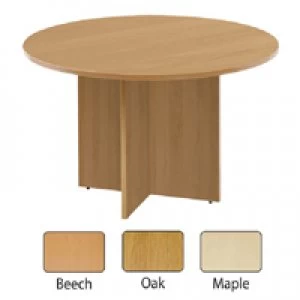 Arista 1200mm Round Meeting Table Maple KF72050