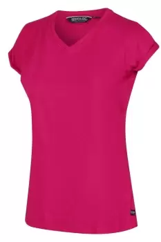 image of 'Fyadora' Coolweave Organic Cotton V-Neck T-Shirt