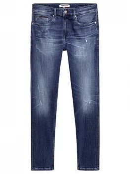 Image of Tommy Jeans Austin Slim Tapered Jeans - Denim Size 32, Length Regular, Men