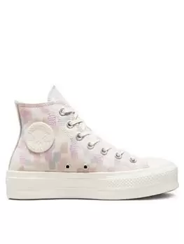 Image of Converse Chuck Taylor All Star Lift Hi-Tops - White, Size 6, Women
