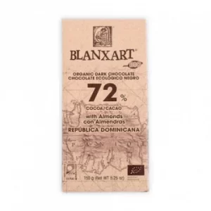 image of Blanxart Dominica 72% Dark with Almonds 150g