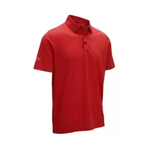 image of Callaway Jacquard Polo Shirt Mens - Red