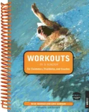 Image of workouts in a binder for swimmers triathletes and coaches