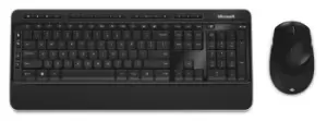 image of Microsoft Wireless Desktop 3050 keyboard RF Wireless + USB QWERTY...