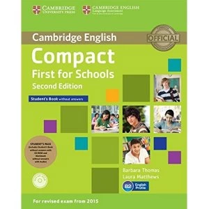 image of Compact First for Schools Student's Pack (Student's Book without Answers with CD-ROM, Workbook without Answers with...