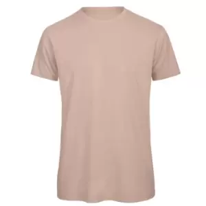 Image of B&C Mens Favourite Organic Cotton Crew T-Shirt (2XL) (Millennial Pink)