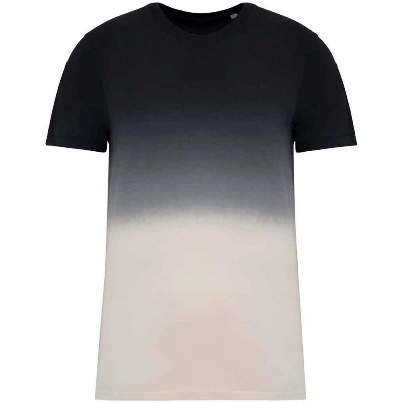 Image of Native Spirit Mens Dip Dye T-Shirt in Black Size: Large Black Male L