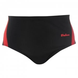 Image of WaiKoa 15cm Swimming Brief Mens - Black/Red