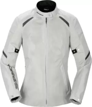 image of Spidi Tek Net Ladies Motorcycle Jacket, silver, Size M for Women, silver, Size M for Women