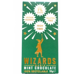 Image of The Wizards Magic Mint Chocolate 55g 1% Sugar 55g