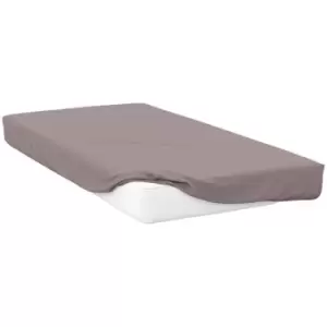 Image of Belledorm 400 Thread Count Egyptian Cotton Extra Deep Fitted Sheet (Superking) (Pewter) - Pewter