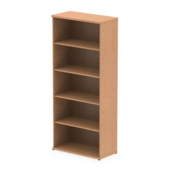 Image of Trexus Office Very High Bookcase 800x400x2000mm 4 Shelves Oak Ref