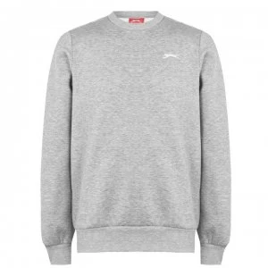 Image of Slazenger SL Fleece Crew Sweater Mens - Grey Marl
