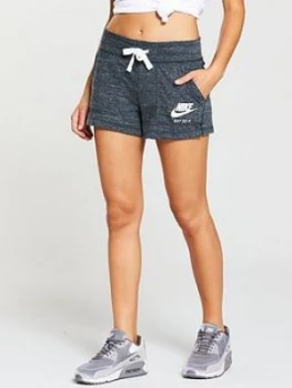 image of Nike Sportswear Gym Vintage Short Anthracite Anthracite Size L Women