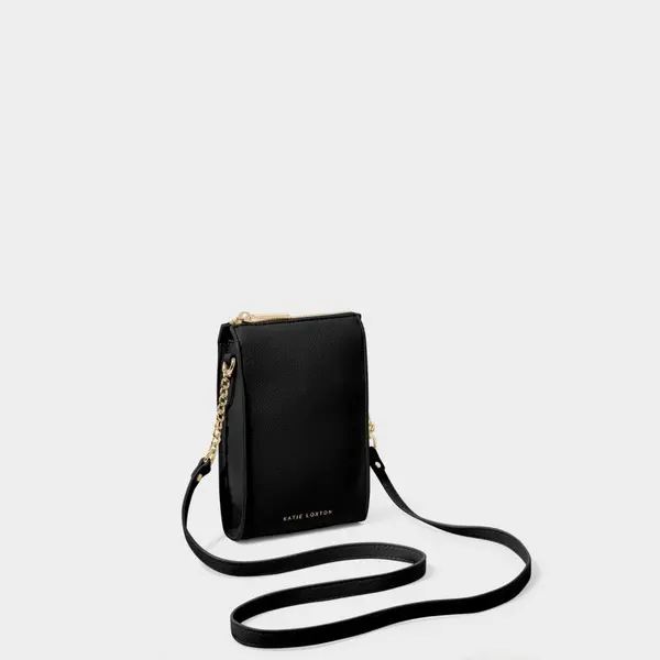 image of Katie Loxton Black Zana Slim Crossbody KLB2903