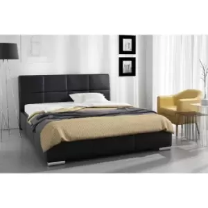 Image of Simplier Bed Super King Plush Velvet Black