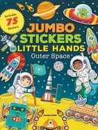 Image of jumbo stickers for little hands outer space includes 75 stickers