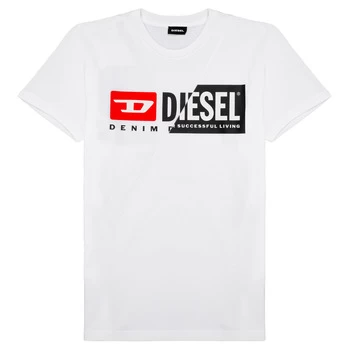 Diesel TDIEGOCUTY boys's Childrens T shirt in White - Sizes 8 years,10 years,12 years,14 years,16 years