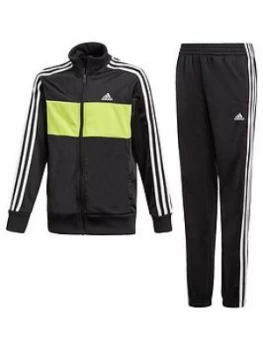 adidas Boys Tiberio Tracksuit - Black, Size 9-10 Years