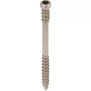 Spax A2 Stainless Steel T-STAR Plus Decking Screw 5.0 x 80mm (100 Pack) in Silver