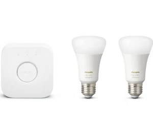 Image of PHILIPS Hue White and Colour Ambiance Mini Smart Bulb Starter Kit - E27, White