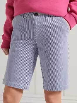 Image of Superdry City Chino Short - Blue Size 12, Women