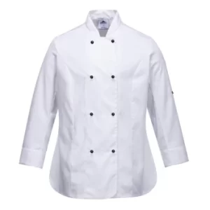 Image of Portwest Ladies Rachel Chefs Jacket White XL
