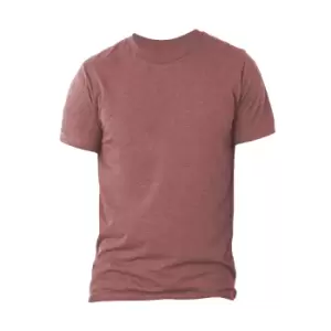 image of Canvas Triblend Crew Neck T-Shirt / Mens Short Sleeve T-Shirt (M) (Mauve Triblend)