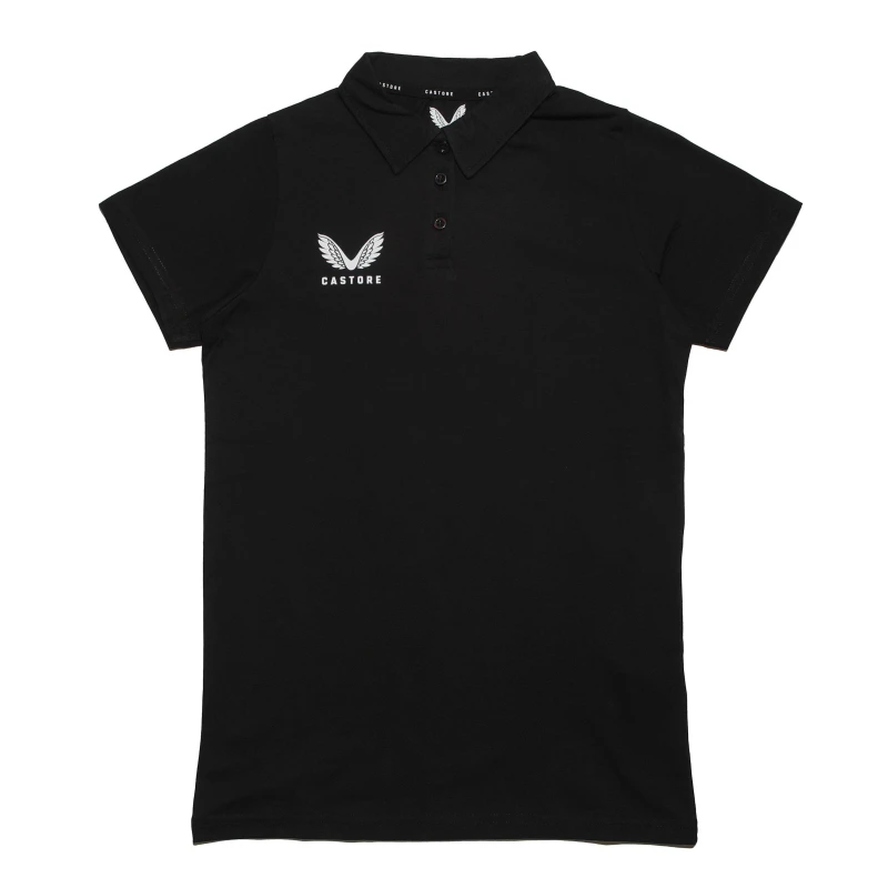 Image of Castore Short Sleeve Polo Womens - Black 8