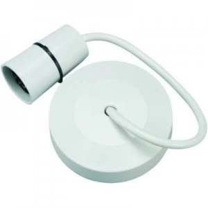 Image of Wickes Ceiling Pendant and Rose with 9" Cable - White