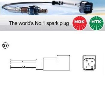 Image of 1x NGK NTK Oxygen O2 Lambda Sensor OZA448-E55 OZA448E55 (0470)