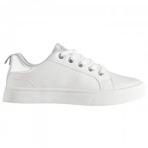 Image of Fabric Low Trainers Children - White/Silver