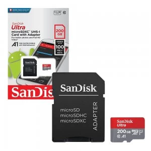 Image of SanDisk Ultra 200GB MicroSDXC Memory Card