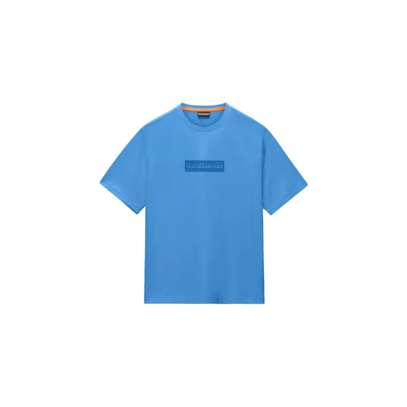 Image of T-Shirt Napapijri Box Logo Bleu Male 3XL