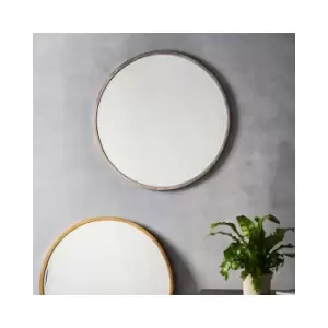 Image of Round Antique Silver Mirror - Caspian House