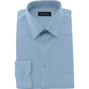 Image of Mens 17" Long Sleeve Light Blue Classic Shirt