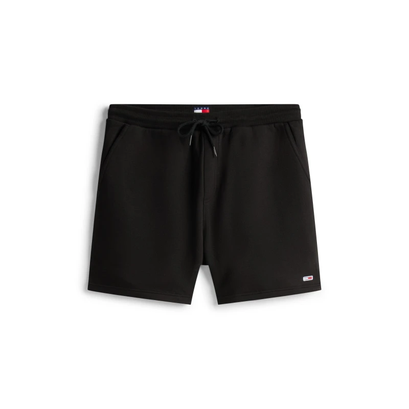 Image of Tommy Jeans TJ FlagFleece Short Sn63 Black male M