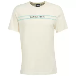 image of Barbour Mens Marsham Tee Whisper White Large