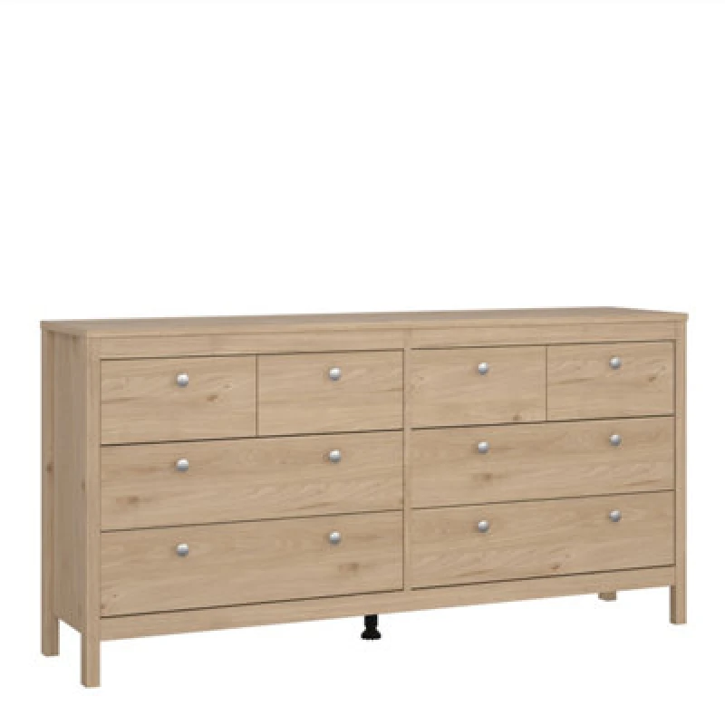 Image of Tvilum Tvilum Madrid 8 Drawer Chest - Oak