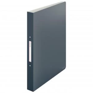 Image of Leitz Cosy Ring Binder 2 Ring A4 - 25mm width - Velvet Grey - Outer