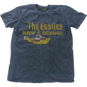 image of The Beatles - Yellow Submarine Nothing Is Real Unisex X-Large T-Shirt - Blue