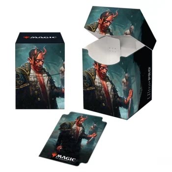 image of Magic: The Gathering - Kaldheim featuring Tibalt, Cosmic Imposter PRO 100+ Deck Box