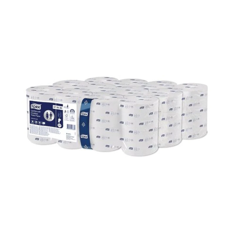 Image of Tork OptiServe Coreless Toilet Roll 2-Ply 820 Sheets (24 Pack) 472630