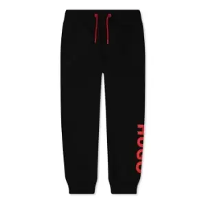 Image of HUGO Boys Hugo Logo Joggers - Black