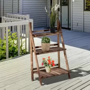 image of Alfresco Plant Stand 3 Tier, Brown