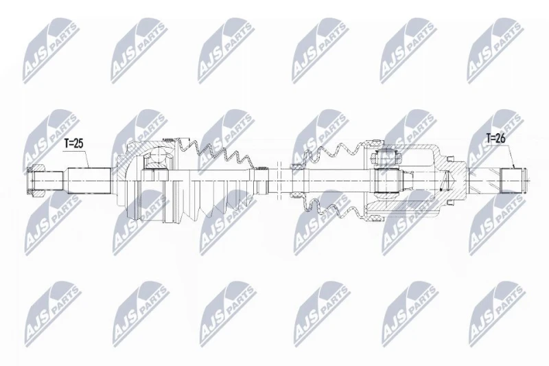 Image of NTY Drive shaft NTY NPW-RE-109