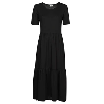 image of JDY JDYDALILA FROSTY womens Long Dress in Black - Sizes S,M