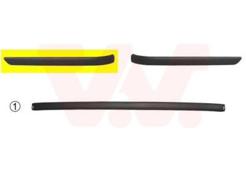 Image of VAN WEZEL Bumper moulding VAN WEZEL 0646553