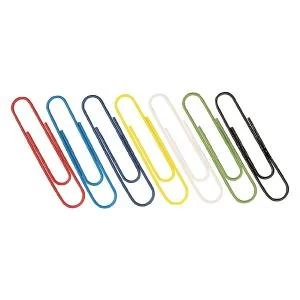 Image of Paperclips Coloured 32mm Pack of 1000 30601