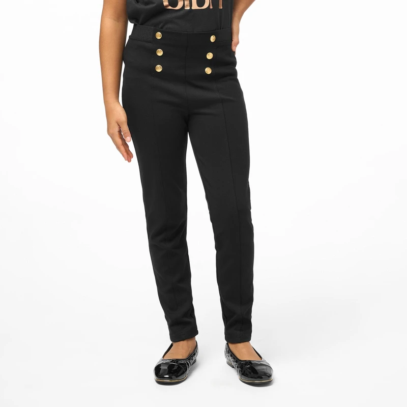 Image of Biba Junior Girls Biba Ponte Legging - Black S